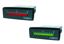 BxO2 LED bargraph indicators for direct current and cirect voltage metering