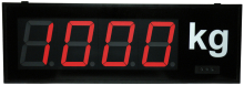 Digital large-size display for frequency metering and pulse metering