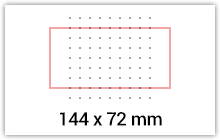 144 x 72 mm