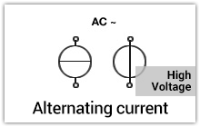 Alternating voltage / current (High voltage)