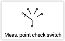 Measuring point check switch